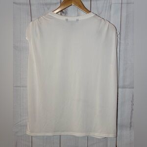 Banana Republic Cream Textured Top